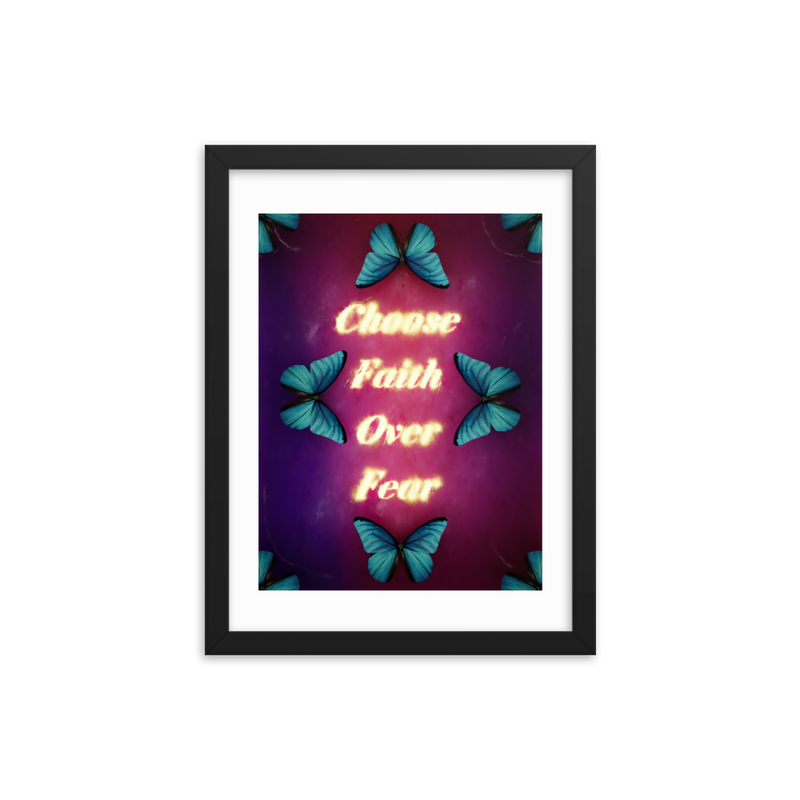 choose faith over fear quotes art