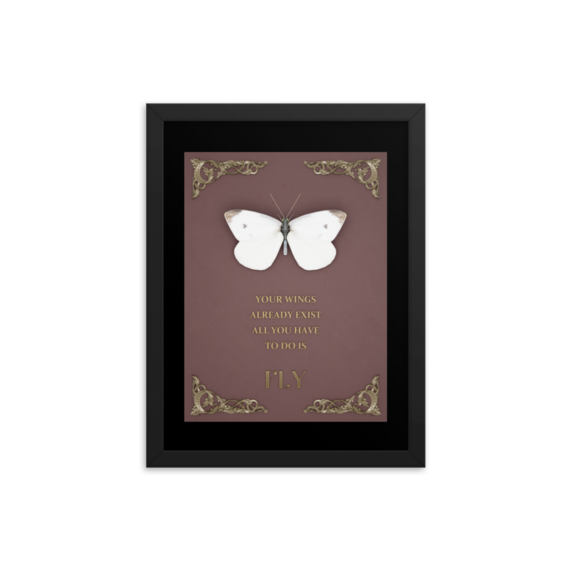 BUTTERFLY INSPIRATIONAL QUOTES WALL ART