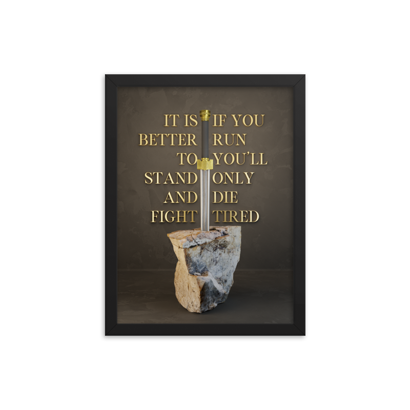 WARRIOR MOTIVATIONAL QUOTES WALL ART