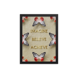 IMAGINE BELIEVE ACHIEVE WALL ART