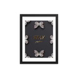 stay positive quote (black)