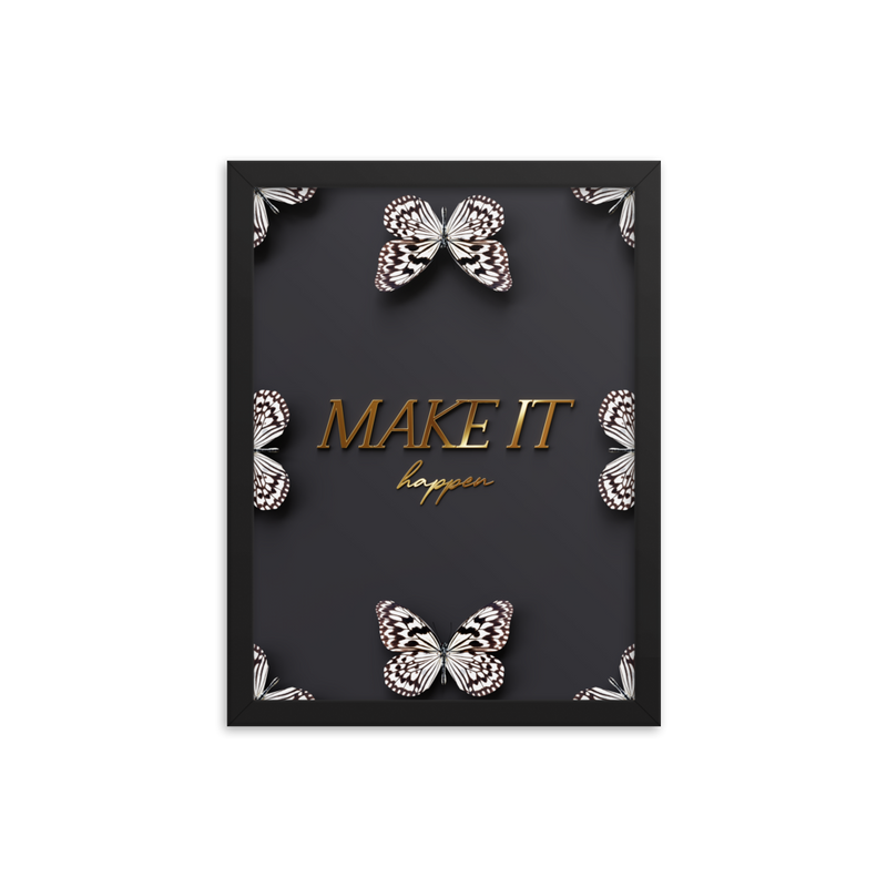 MAKE IT HAPPEN QUOTE (black)