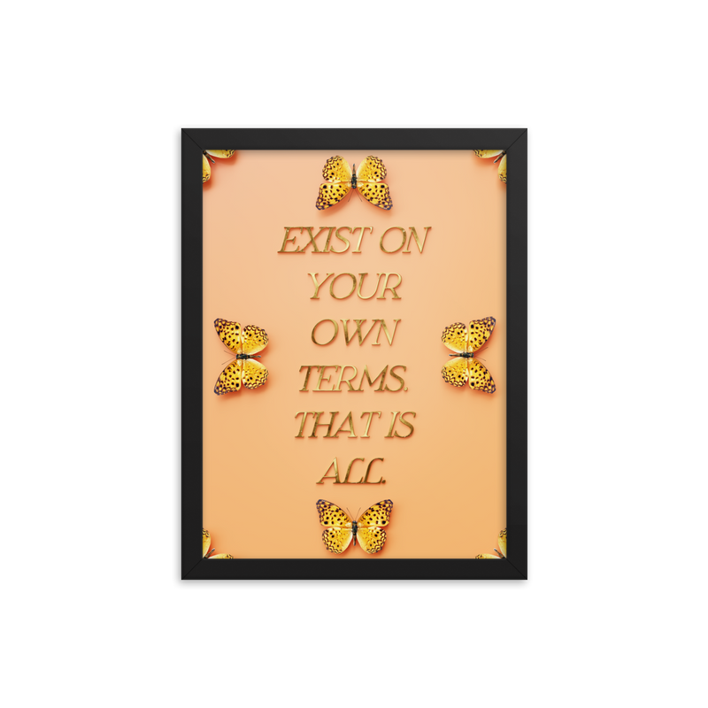 Motivational Life Quote Wall Art Poster