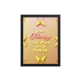 I'am Turning The Pain Into Power Affirmation Quotes Art