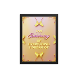 I'am Deserving of everything I dream of Affirmation Quotes Wall Art