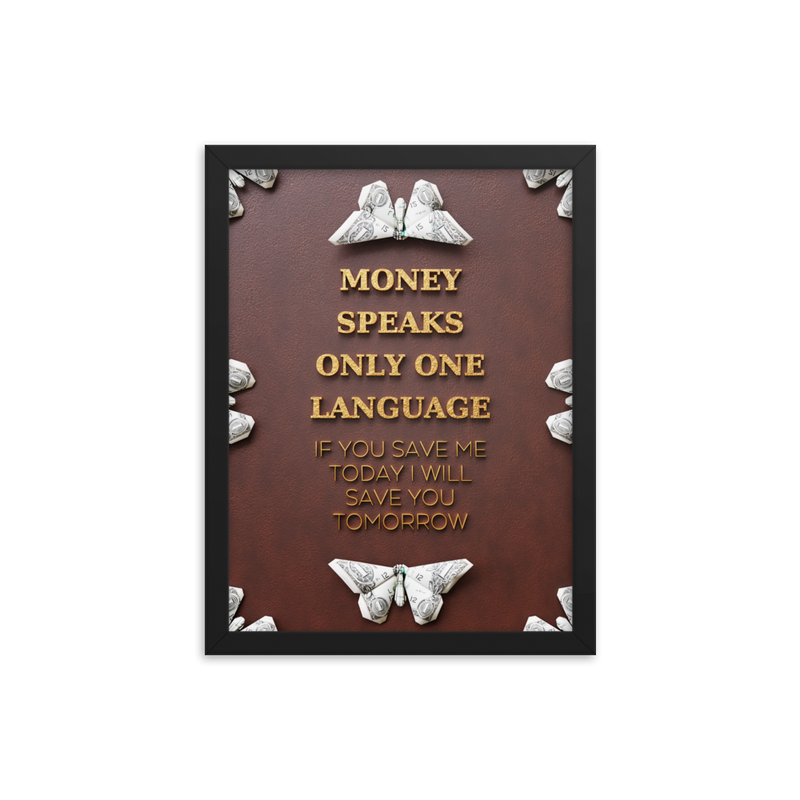 INSPIRATIONAL MONEY QUOTES WALL ART №1