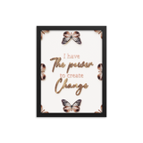 I have the power to create change quotes wall art