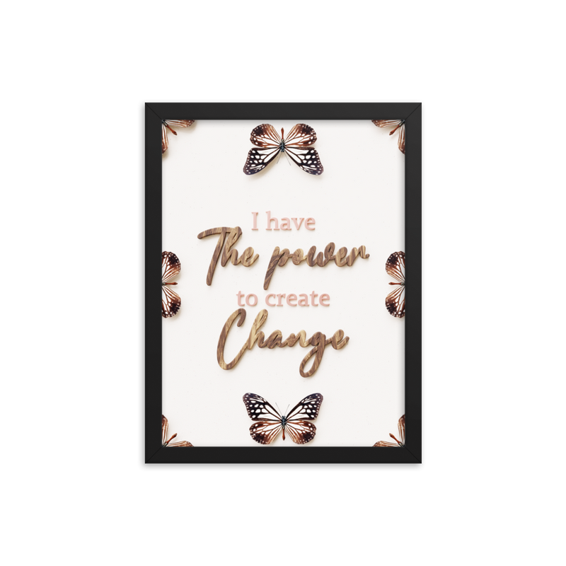 I have the power to create change quotes wall art