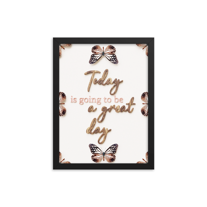 Today is going to be great day quotes wall art