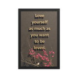 LOVE YOURSELF QUOTES HOME DECOR