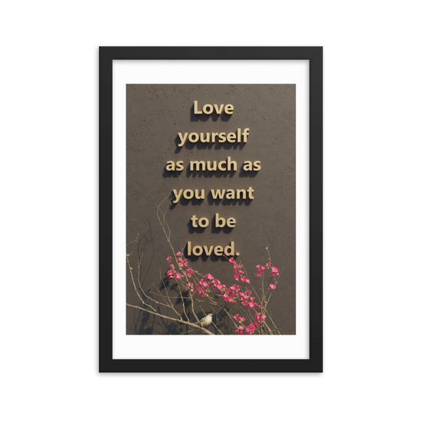 LOVE YOURSELF QUOTES HOME DECOR