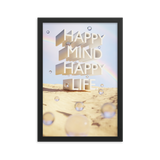 HAPPY MIND HAPPY LIFE WALL ART