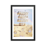 HAPPY MIND HAPPY LIFE WALL ART