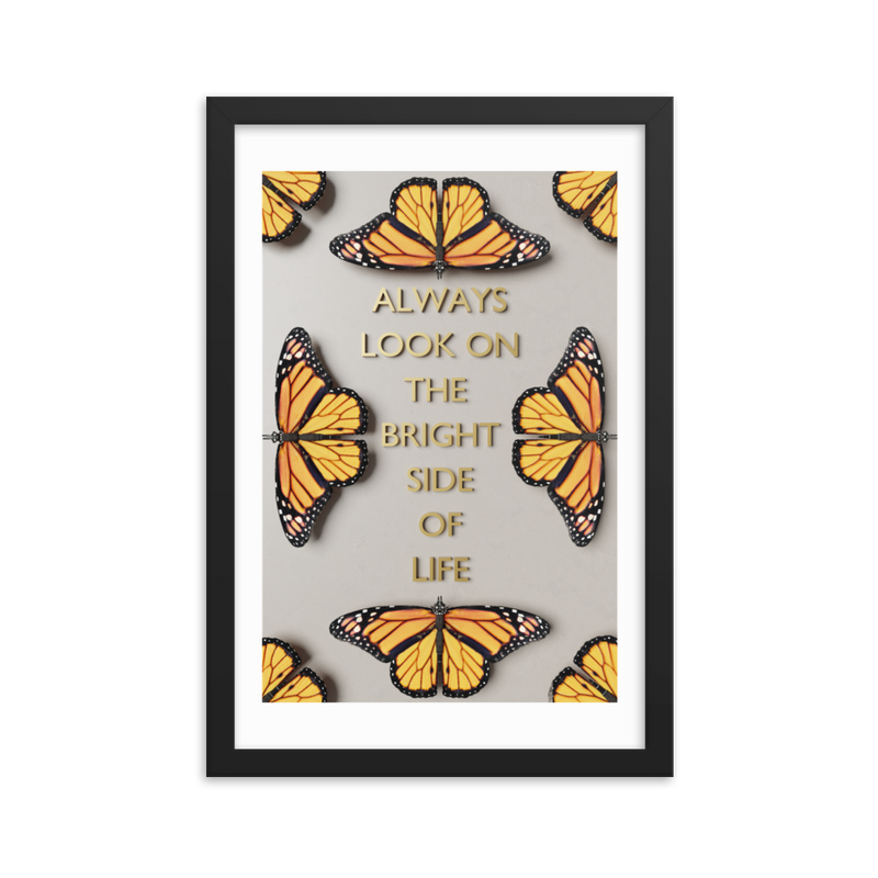 BUTTERFLY QUOTES WALL POSTER