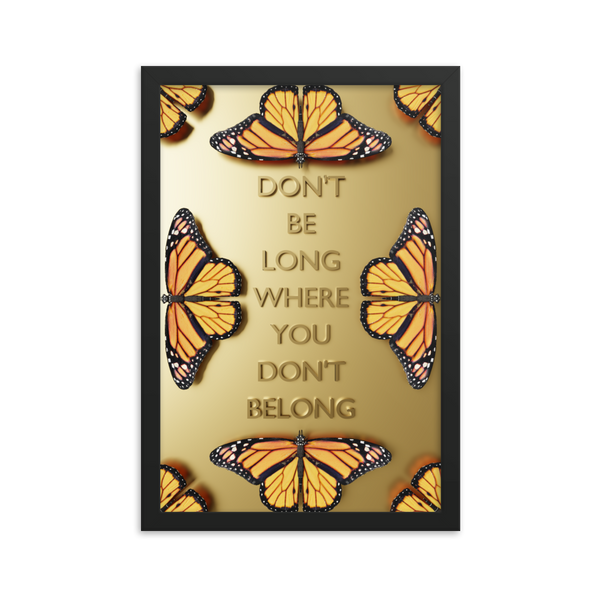 BUTTERFLY QUOTES WALL POSTER