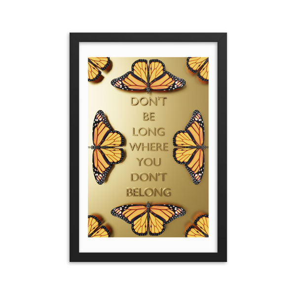 BUTTERFLY QUOTES WALL POSTER