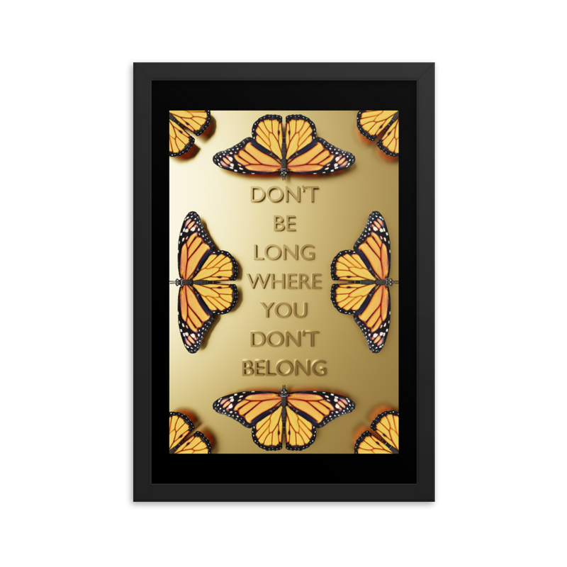 BUTTERFLY QUOTES WALL POSTER