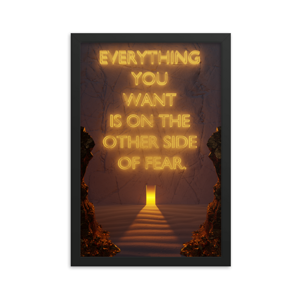 FEAR QUOTE WALL ART POSTER