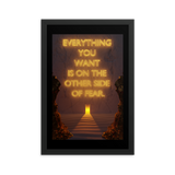 Fear Quote Wall Art Poster