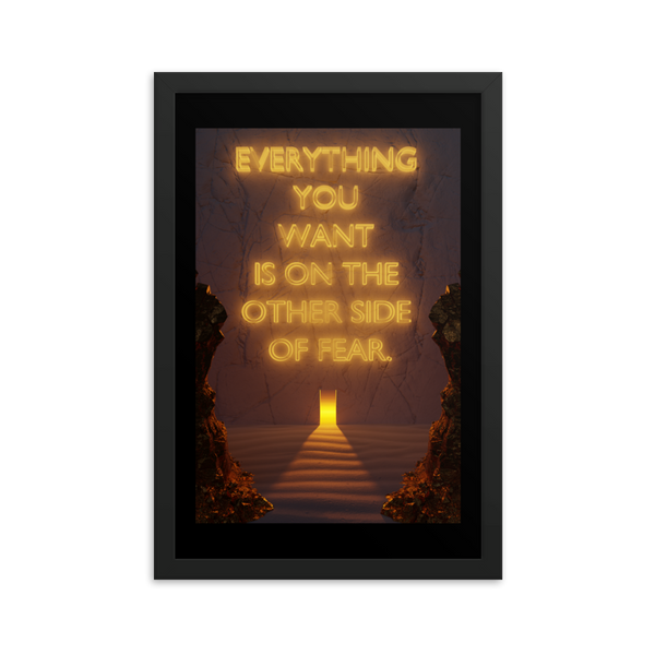 Fear Quote Wall Art Poster