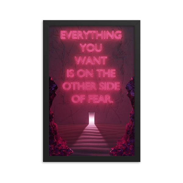 FEAR QUOTE WALL ART POSTER