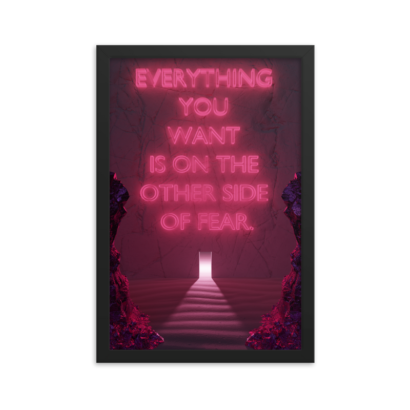 FEAR QUOTE WALL ART POSTER