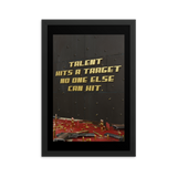 MOTIVATIONAL QUOTE POSTER FRAMED