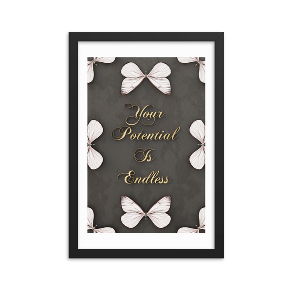 inspirational quotes Framed poster