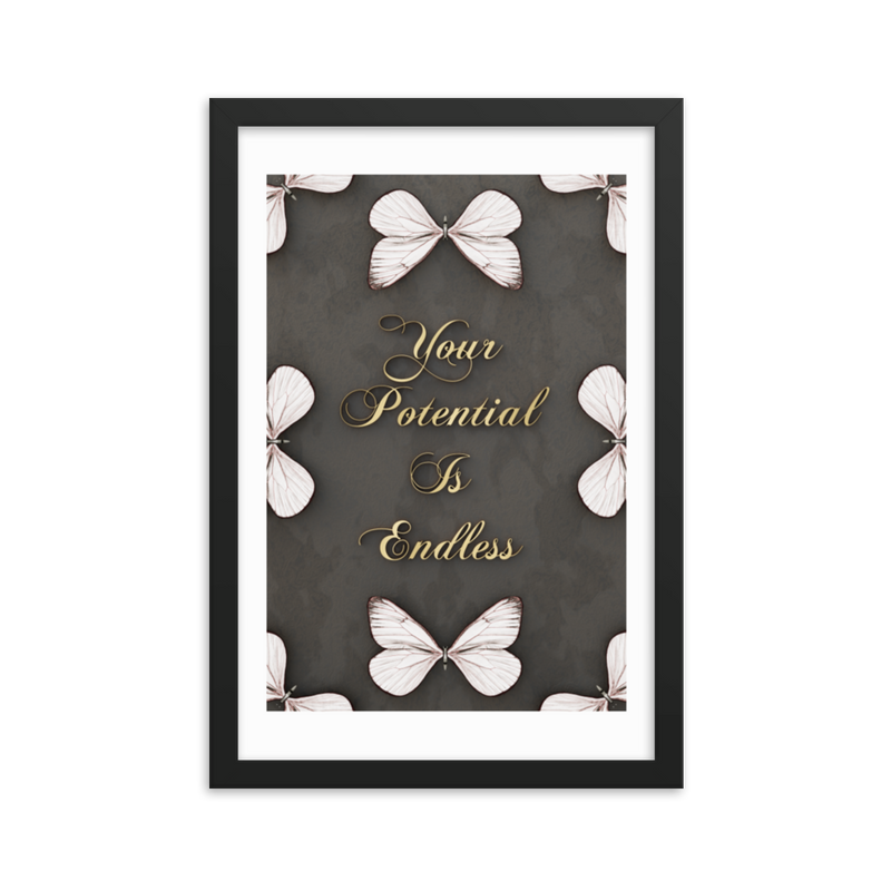 inspirational quotes Framed poster