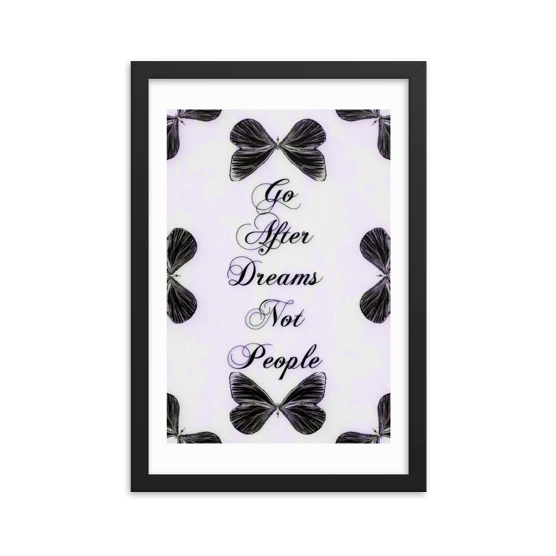 INSPIRATIONAL QUOTES FRAMED POSTER