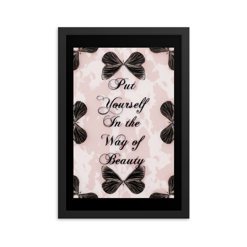 INSPIRATIONAL QUOTES FRAMED POSTER