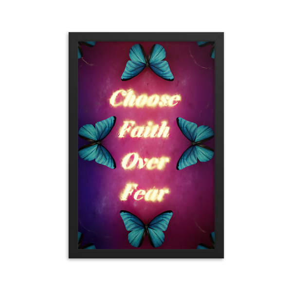 choose faith over fear quotes art