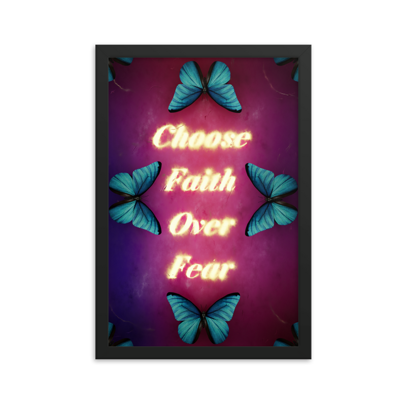 choose faith over fear quotes art