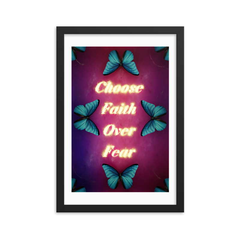 choose faith over fear quotes art