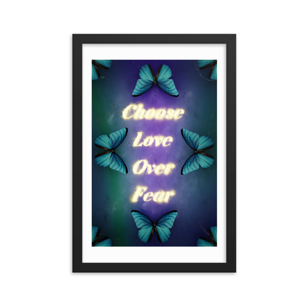 Choose love over fear quotes art