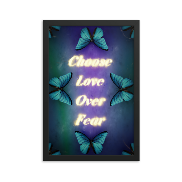 Choose love over fear quotes art