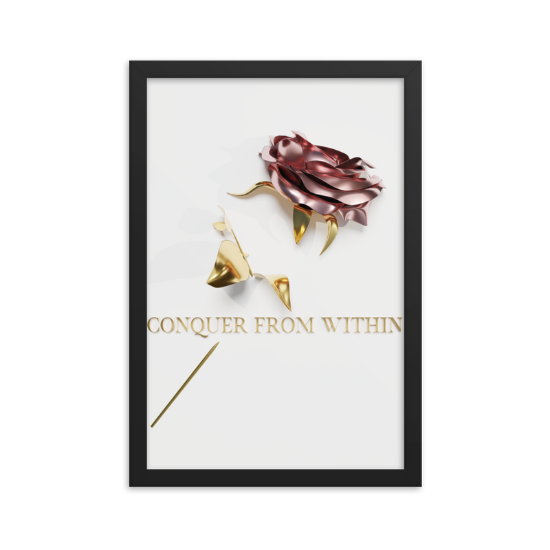 conquer from within quotes wall art