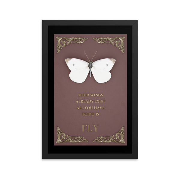 BUTTERFLY INSPIRATIONAL QUOTES WALL ART