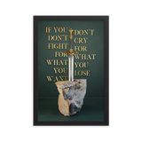 WARRIOR MOTIVATIONAL QUOTES WALL ART