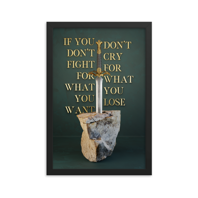 WARRIOR MOTIVATIONAL QUOTES WALL ART