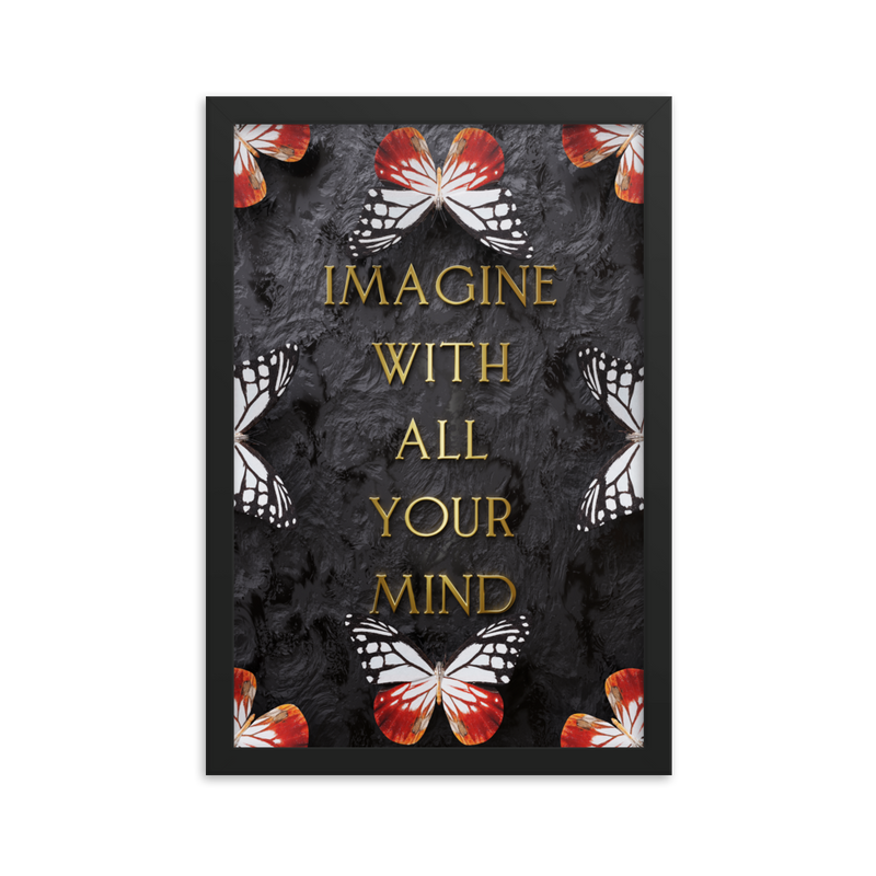 IMAGINE WITH ALL YOUR MIND WALL ART