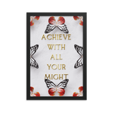 ACHIEVE WITH ALL YOUR MIGHT WALL ART