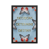 DECISIONS DETERMINE DESTINY WALL ART