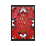 BELIEVE WITH ALL YOUR HEART WALL ART