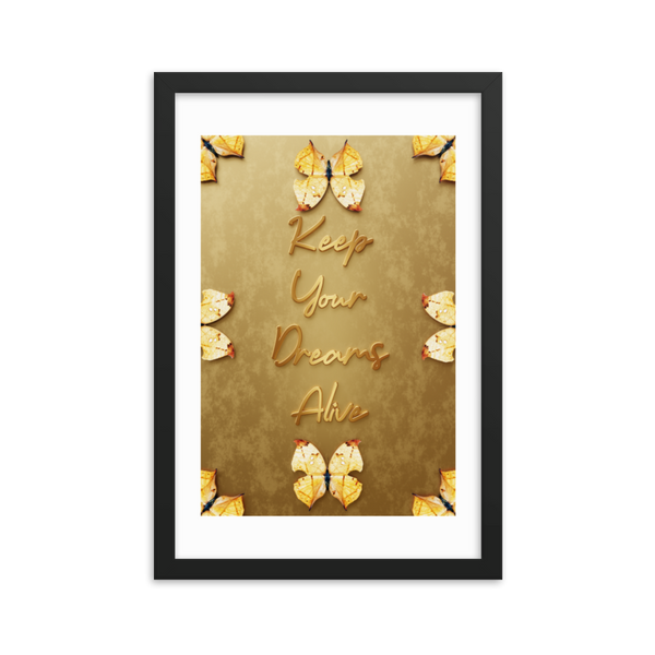 keep your dreams alive quotes wall art