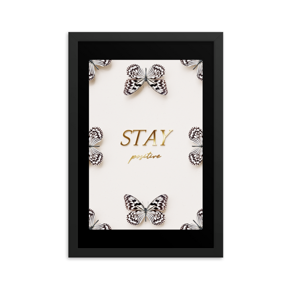 stay positive quote (white)