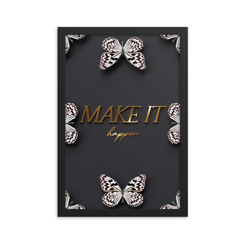 MAKE IT HAPPEN QUOTE (black)