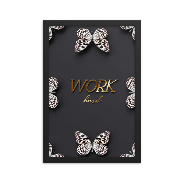 work hard quote (BLACK)