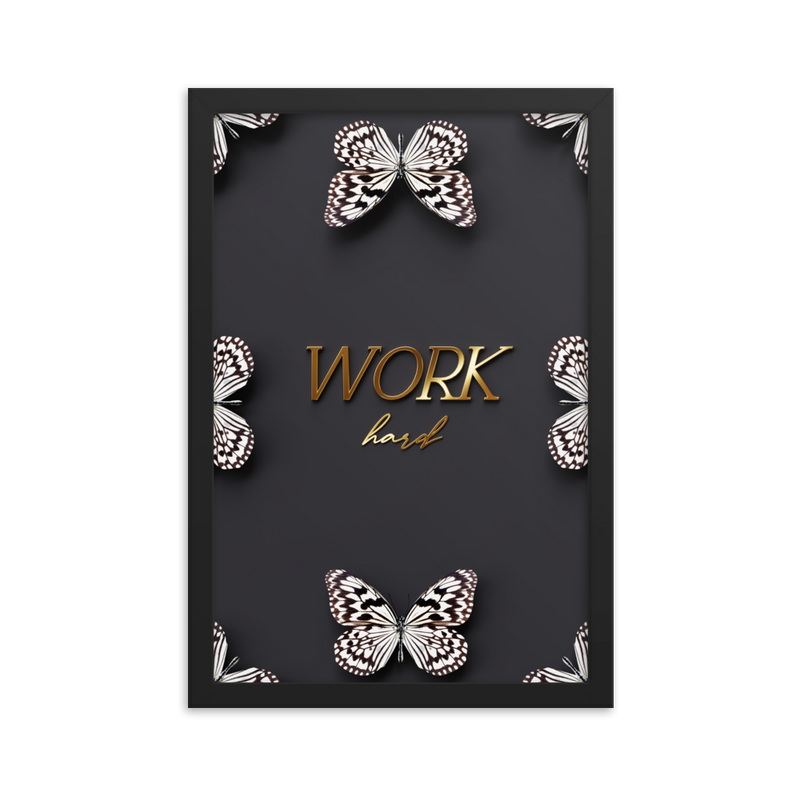 work hard quote (BLACK)