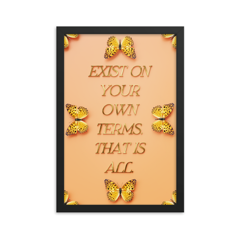 Motivational Life Quote Wall Art Poster